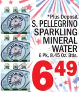 C Town S. PELLEGRINO SPARKLING MINERAL WATER offer