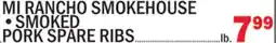C Town MI RANCHO SMOKEHOUSE SMOKED PORK SPARE RIBS offer