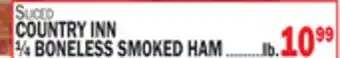 C Town COUNTRY INN ¼ BONELESS SMOKED HAM offer