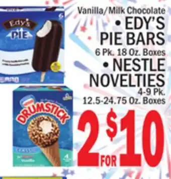 C Town EDY'S PIE BARS 6 PK. 18 OZ. BOXES offer
