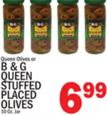 C Town B & G QUEEN STUFFED PLACED OLIVES offer