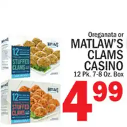 C Town MATLAW'S OREGANATA OR CLAMS CASINO offer