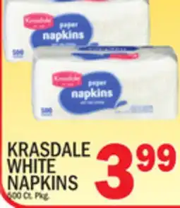 C Town KRASDALE WHITE NAPKINS offer
