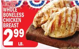 C Town WHOLE BONELESS CHICKEN BREAST offer