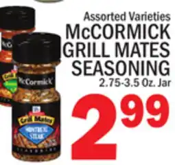 C Town McCORMICK GRILL MATES SEASONING offer
