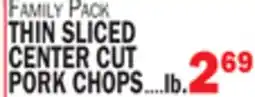 C Town THIN SLICED CENTER CUT PORK CHOPS offer