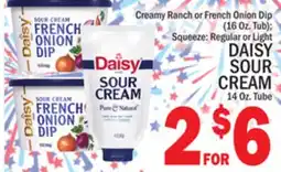 C Town DAISY SOUR CREAM, 14 Oz. Tube offer