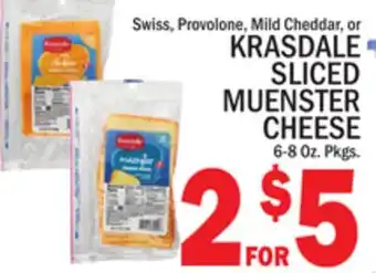C Town KRASDALE SLICED MUENSTER CHEESE offer