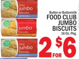C Town FOOD CLUB JUMBO BISCUITS offer