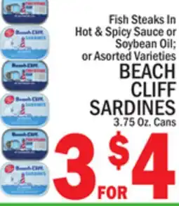 C Town BEACH CLIFF SARDINES offer