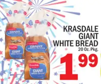 C Town KRASDALE GIANT WHITE BREAD offer