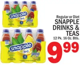 C Town SNAPPLE DRINKS & TEAS offer