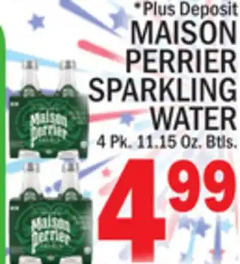 C Town MAISON PERRIER SPARKLING WATER offer