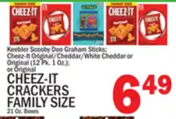 C Town CHEEZ-IT CRACKERS FAMILY SIZE 21 Oz. Boxes offer