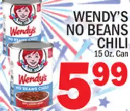 C Town WENDY'S NO BEANS CHILI offer