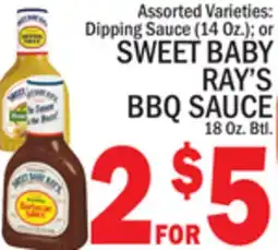 C Town SWEET BABY RAY'S BBQ SAUCE 18 Oz. Btl offer