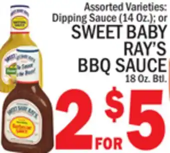 C Town SWEET BABY RAY'S BBQ SAUCE 18 Oz. Btl offer