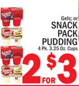 C Town SNACK PACK GELS OR PUDDING offer
