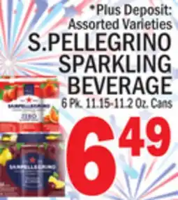 C Town S. PELLEGRINO SPARKLING BEVERAGE offer