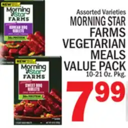 C Town MORNING STAR FARMS VEGETARIAN MEALS VALUE PACK offer