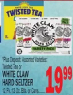 C Town TWISTED TEA OR WHITE CLAW HARD SELTZER offer