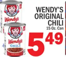C Town WENDY'S ORIGINAL CHILI offer