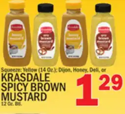 C Town KRASDALE SPICY BROWN MUSTARD 12 Oz. Btl offer