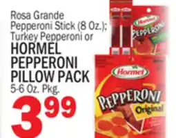 C Town HORMEL PEPPERONI PILLOW PACK 5-6 Oz. Pkg. 5-6 Oz offer