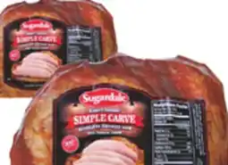 C Town SUGARDALE SIMPLE CARVE ½ BONELESS ½ BONELESS HAM offer