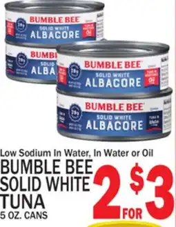 C Town BUMBLE BEE SOLID WHITE TUNA offer