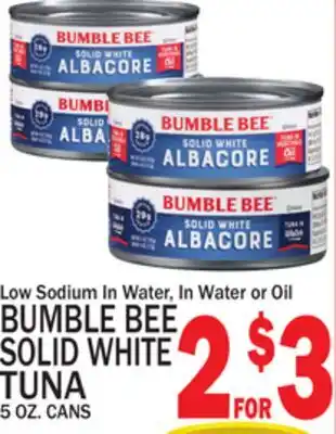 C Town BUMBLE BEE SOLID WHITE TUNA offer