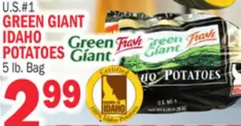 Bravo Supermarkets GREEN GIANT IDAHO POTATOES offer