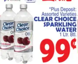 Bravo Supermarkets CLEAR CHOICE SPARKLING WATER offer
