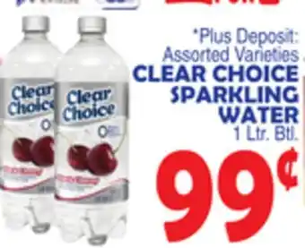 Bravo Supermarkets CLEAR CHOICE SPARKLING WATER offer