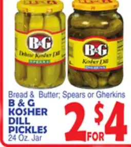 Bravo Supermarkets B & G KOSHER DILL PICKLES offer