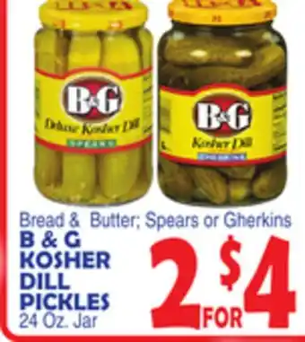 Bravo Supermarkets B & G KOSHER DILL PICKLES offer