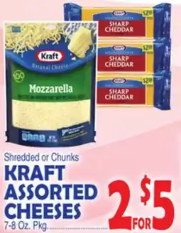 Bravo Supermarkets KRAFT ASSORTED CHEESES offer