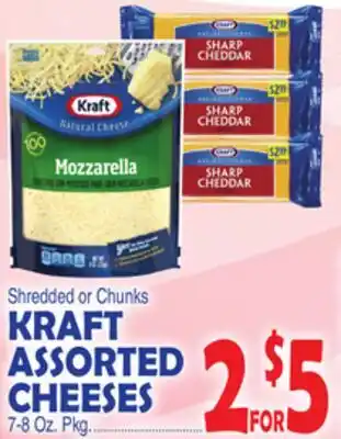 Bravo Supermarkets KRAFT ASSORTED CHEESES offer