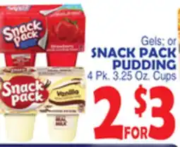 Bravo Supermarkets SNACK PACK GELS OR PUDDING offer