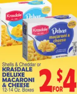 Bravo Supermarkets KRASDALE DELUXE MACARONI & CHEESE offer