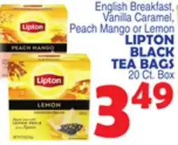 Bravo Supermarkets LIPTON BLACK TEA BAGS offer