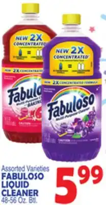 Bravo Supermarkets FABULOSO LIQUID CLEANER offer