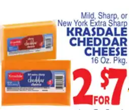 Bravo Supermarkets KRASDALE CHEDDAR CHEESE offer