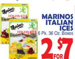 Bravo Supermarkets MARINOS ITALIAN ICES offer