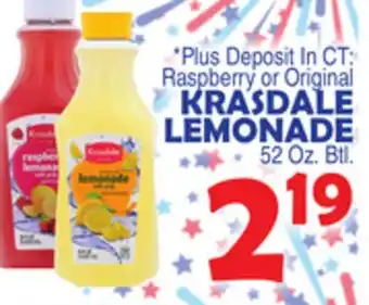 Bravo Supermarkets KRASDALE LEMONADE offer
