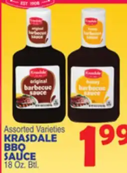 Bravo Supermarkets KRASDALE BBQ SAUCE offer
