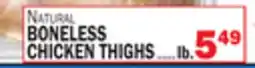 Bravo Supermarkets BONELESS CHICKEN THIGHS offer