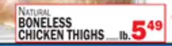 Bravo Supermarkets BONELESS CHICKEN THIGHS offer
