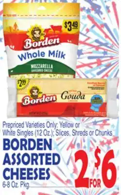 Bravo Supermarkets BORDEN ASSORTED CHEESES offer
