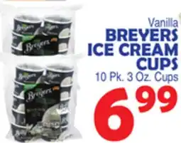Bravo Supermarkets BREYERS ICE CREAM CUPS offer